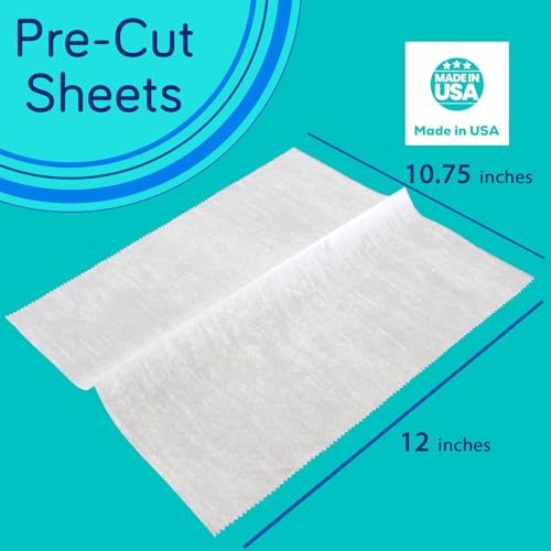 Fit Meal Prep 1000 Sheets 12 x 10.75” Dry Wax Paper Sheets for Food, Greaseproof Sandwich Wrapping, Interfolded Deli Wax Paper for Fries, Burgers, Food Basket, Made in USA - size: 12 x 10.75"