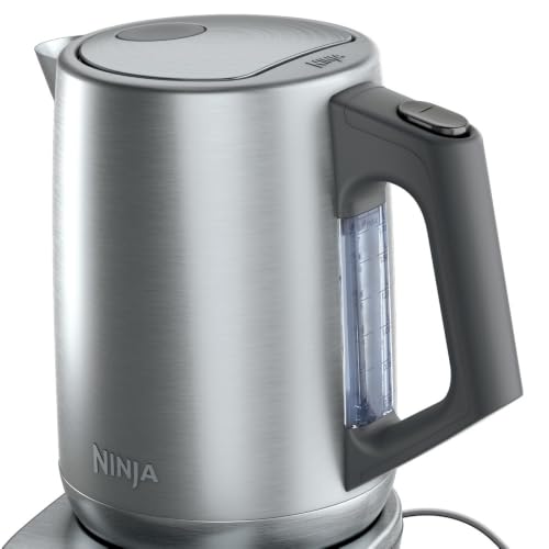 Ninja KT200 Precision Temperature Electric Kettle, 1500 watts, BPA Free, Stainless, 7-Cup Capacity, Hold Temp Setting, Silver