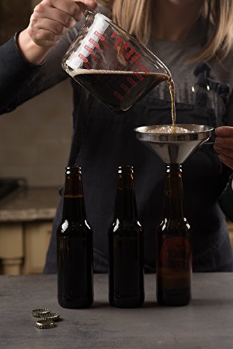 Bellemain Stainless Steel Funnel for Kitchen, 5.5 Inch with Strainer - color: Funnel, size: 5.5"