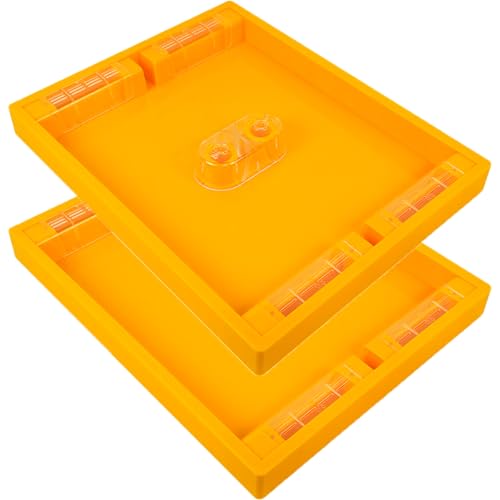 2pcs Bee Hive Feeder, Plastic Bee Top Feeder Langstroth 10 Frame Easy to Use Bee Feeding Tools in Hive Bee Feeder for Beekeeper Beekeeping Supplies - size: 2PCS