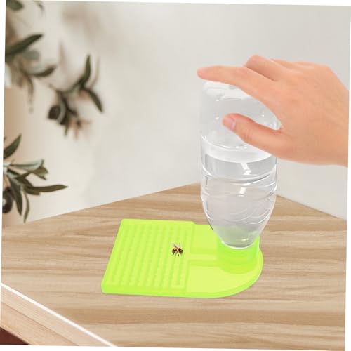 Mikikit 10 Pack Bee Waterer Beekeeping Feeders Honey Bee Frame Feeder Station Beehive Entrance Water Dispenser Safe for Beverage Bottles