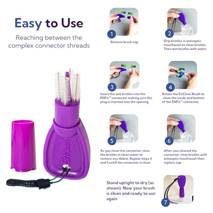ENFit Cleaning Brush for Feeding Tubes and Extension Sets - 1 Pack - size: 1 Pack