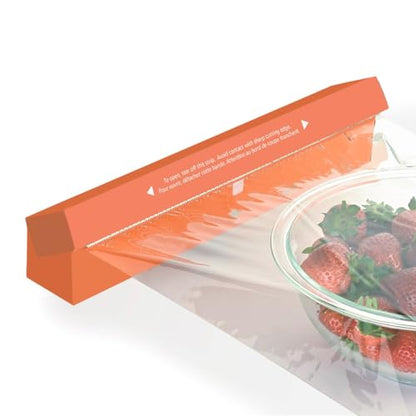 Amazon Basics Plastic Food Wrap, BPA Free, Microwavable, 200 Sq Ft, Pack of 1 - size: 200 Sq Ft (Pack of 1)