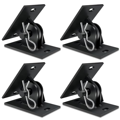 folosem Stationary Dock Connector Hinge Kit, Hot Dip Galvanized Floating Dock Brackets Hardware T Connectors, Heavy Duty Dock Hardware Brackets Dock Accessorie - color: 2 Holes