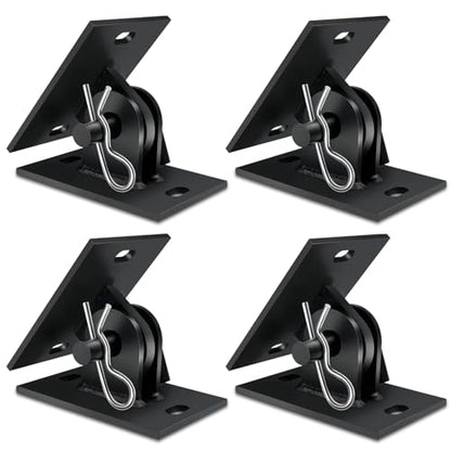 folosem Stationary Dock Connector Hinge Kit, Hot Dip Galvanized Floating Dock Brackets Hardware T Connectors, Heavy Duty Dock Hardware Brackets Dock Accessorie - color: 2 Holes
