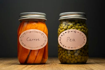 MONEST Waterproof & Oil Resistant Jar & Lid Stickers - Pantry/Canning, Spice & Bottle Labels (Rose Gold Flower 2x3) - style: Rose Gold Flower 2x3