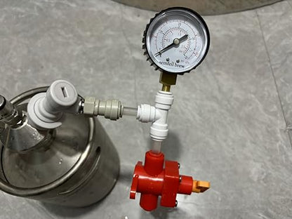 BlowTie Diaphragm Ball Lock Keg Beer Spunding Valve For Brewing Complete Kit for Home Brewing Beer Spunding Valve Corny keg Ferment CO2 Constant pressure valve