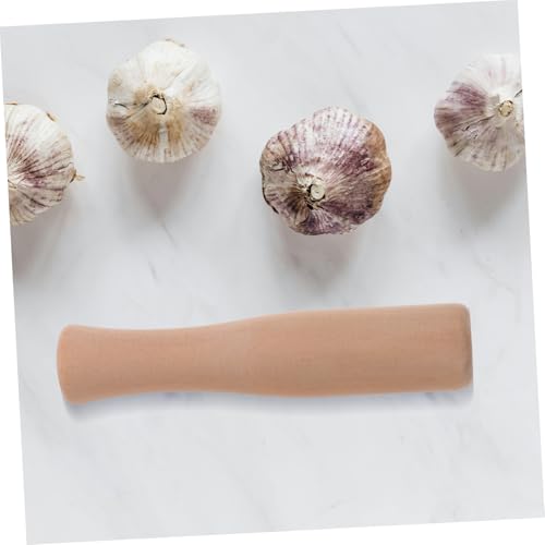 PRETYZOOM 2 pcs Wood Pestle Kitchen Grinding Stick for Garlic Ginger Chili Crushing Handheld Food Muddler Rods for Home Cooking and Mashed Potato Preparation