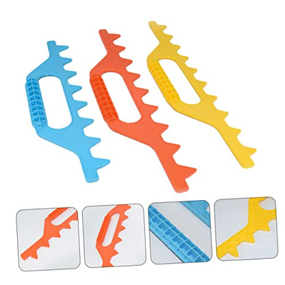 3pcs Beehive Frame Measuring Rake Beekeeping Tool Spacer Rake for Bee Frames Plastic Material Bee Hive Accessory