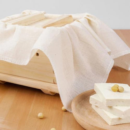 ARTIBETTER 2pcs Cheesecloth Fabric 60×60cm Multi-use Filter Cloth Reusable Cotton Cheese Making Supplies for Straining, Draining, and Canning in Kitchen
