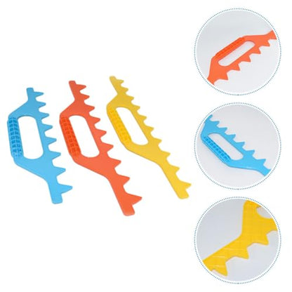Hemoton Beekeeping Spacer Tool and Plastic Measuring Distance Rake for Beehive Frames 8-10 Frame Range Sturdy Beekeeping Accessory and Honeycomb Measurement Random Color