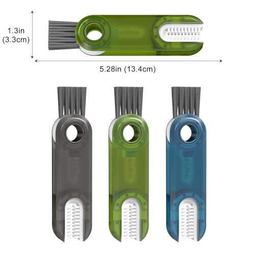 3 in 1 Cup Lid Gap Cleaning Brush Set, Multifunctional Bottle Cleaning Tools, Mutipurpose Tiny Cup Holder Cleaner, Home Kitchen Crevice Brush Tools