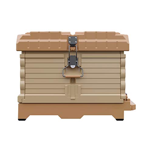 Apimaye Ergo Insulated 10 Frame Bee Hive Set [NO Frames Included] (Single Hive, Tan Body Green Entrance) - color: Tan Body Green Entrance