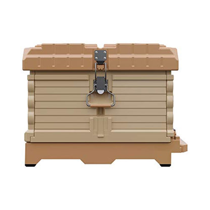Apimaye Ergo Insulated 10 Frame Bee Hive Set [NO Frames Included] (Single Hive, Tan Body Green Entrance) - color: Tan Body Green Entrance