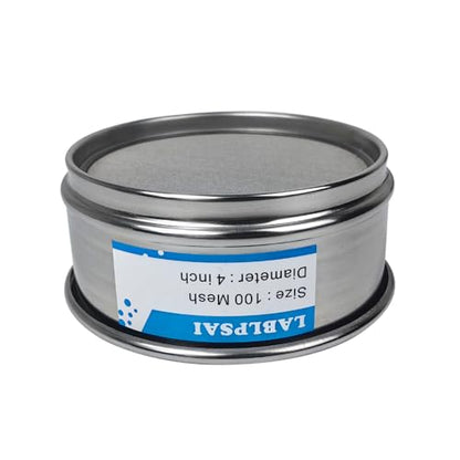 100 Mesh Lab Sieves 4" Diameter 304 Stainless Steel Wire Cloth Test Sieve for Industrial Laboratory Home - size: 100 mesh