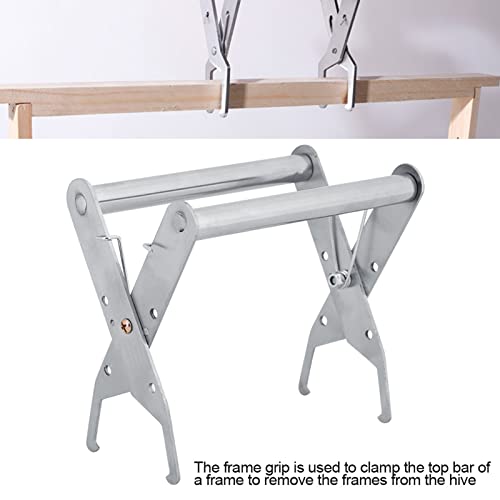 FTVOGUE Beekeeping Frame Holder, Bee Frame Holder Grip Tool Frame Grip Holder Stainless Steel Frame, Beekeeping Supplies, Beekeeping Tools