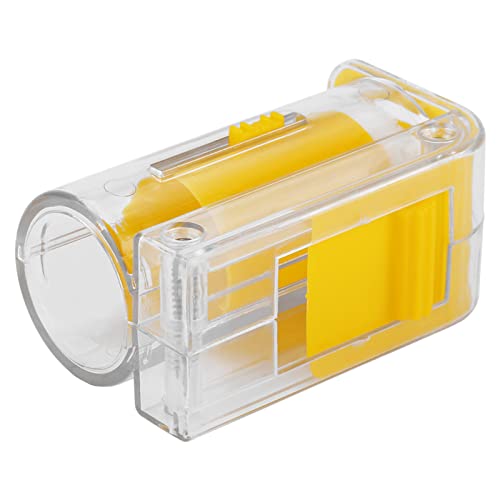 Bee Queen Marking Bottle, Portable Transparent Yellow Handed Queen Bee Catcher Clip Holder Queen Bee Cage for Beekeeper Tool