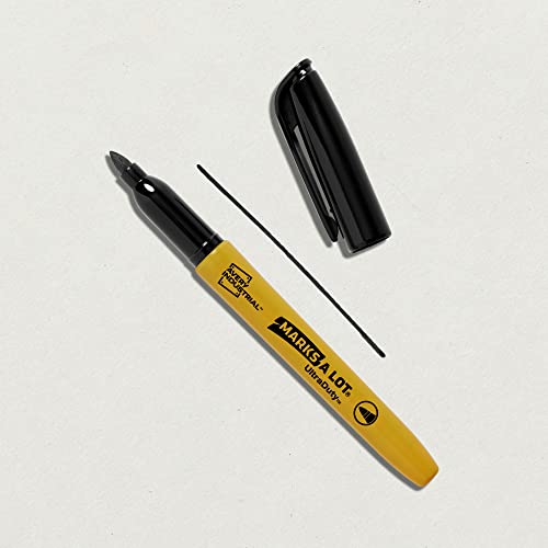 AVERY Marks A Lot UltraDuty Permanent Markers, Bullet Tip, Water Resistant, 1 Black Industrial Marker (29843) (Pack of 2) - size: 1 Count (Pack of 2)