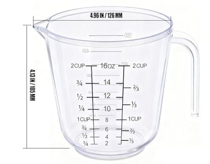 DOTINGHUX Measuring Cup, 2 Cup, Clear - size: 2 cup