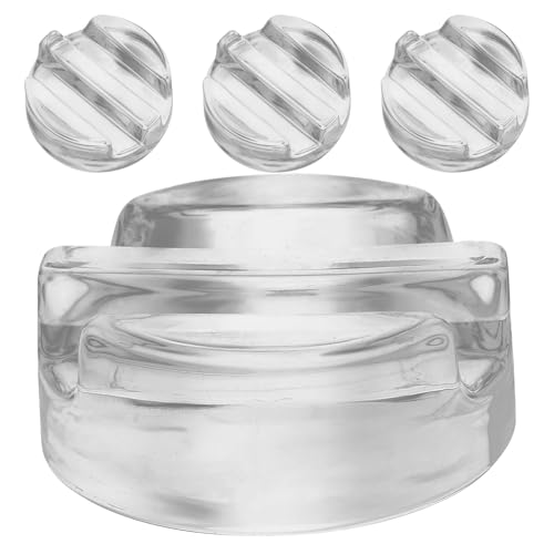 Generic 4pcs Fermentation Weights: Glass Mason Jar Weight With Easy Grip Handle For Wide Mouth Canning Fermenting Pickling Sourkrout Fermentation Kit - color: Transparent