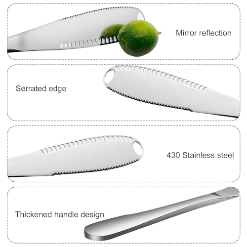 2 Pack Stainless Steel Butter Knives with Holes – 3-in-1 Spreader, Grater & Slicer for Cold Butter, Cheese & Jam – Dishwasher Safe, Rust-Resistant with Soft Ergonomic Handle