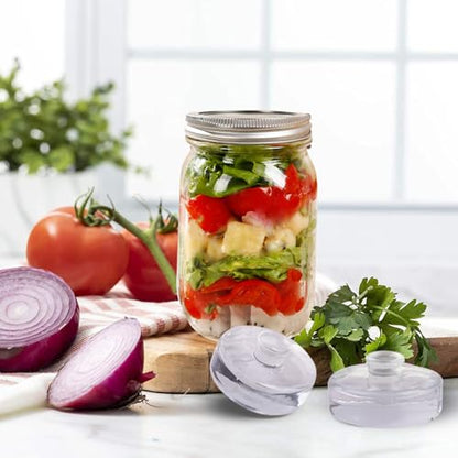 Fermenting Weights with Handle 230g Fermentation Weights Glass for Fermenting Sauerkraut Pickles Kimchi Transparent 2.8in for Wide Mouth Jars Glass Fermentation
