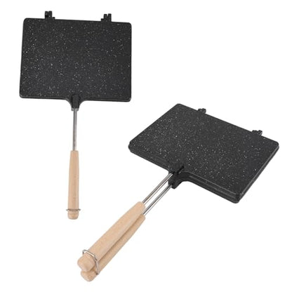 Pie Iron Grilled Cheese Maker with Removable Handle a Non Stick Stovetop Press for Camping and Breakfast