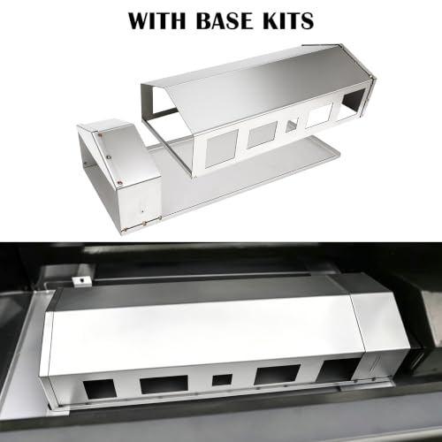 9904200046 Heat Manifold Kits for Masterbuilt Gravity Series 800 Digital Charcoal Grill and Smokers, Stainless Steel Heat Shield with Base for Masterbuilt MB 800 Smoker Parts MB20040122, MB20040221. | Heavy Duty Stainless Steel - size: For Masterbuilt 800