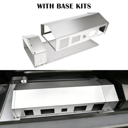 9904200046 Heat Manifold Kits for Masterbuilt Gravity Series 800 Digital Charcoal Grill and Smokers, Stainless Steel Heat Shield with Base for Masterbuilt MB 800 Smoker Parts MB20040122, MB20040221. | Heavy Duty Stainless Steel - size: For Masterbuilt 800