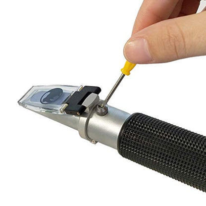 0-10% Brix & Cutting Fluid, Rhino Handheld Refractometer with Automatic Temperature Compensation (Copper) Accuracy 0.1%