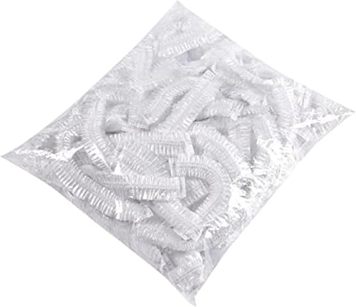 100Pcs Disposable Food Containers Disposable Stretchable Bowl Covers Universal Kitchen Wrap Seal Bags for Food Storage Bread Proofing and Outdoor Picnics (14-35cm Stretchable)