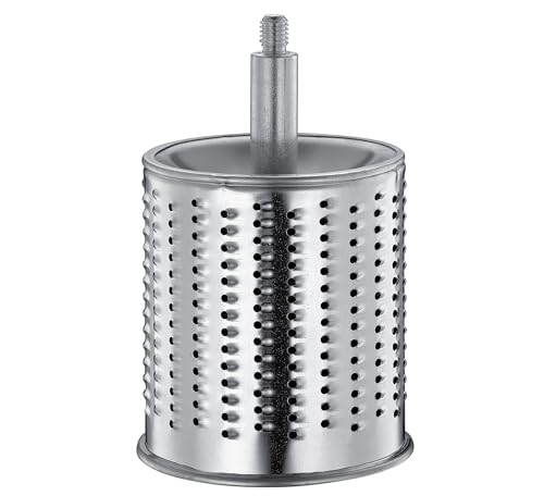 Zassenhaus Classic Drum Grater, Manual Kitchen Grater, Painted Metal, Beech Wood, Stainless Steel, Suction Base, 2 Grating Drums and Pestle, Can be Used as Vegetable Cutter, Cheese Grater and Slicer - color: Red