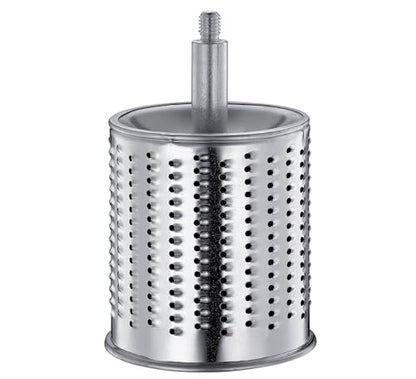 Zassenhaus Classic Drum Grater, Manual Kitchen Grater, Painted Metal, Beech Wood, Stainless Steel, Suction Base, 2 Grating Drums and Pestle, Can be Used as Vegetable Cutter, Cheese Grater and Slicer - color: Red
