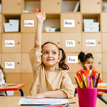 100 Pcs Labels for Storage Bins, 6 X 4 Inch Removable Labels for Storage Bins, Tear Resistant No Residue Storage Bin Label, Matte White Blank Box Label for School, Home, Business - size: 4×6 inch