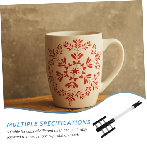 Uonlytech 1set Cup Turner Bracket Screws Drying Rack for Tumbler Craft Easy to Assemble Cup Craft Turner Stand for Projects