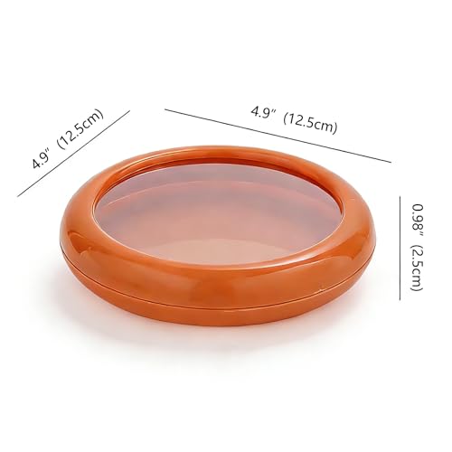 Reusable Food Cover with Lid Stretch Wrap Saver for Fruit and Vegetables Kitchen Storage Cover for Onion Lemon Tomato - color: Dark Red