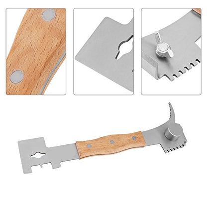 ZJchao Multifunction Hive Scraper Tool, Stainless Steel Hive Scraper Tool Equipment for Beekeepers