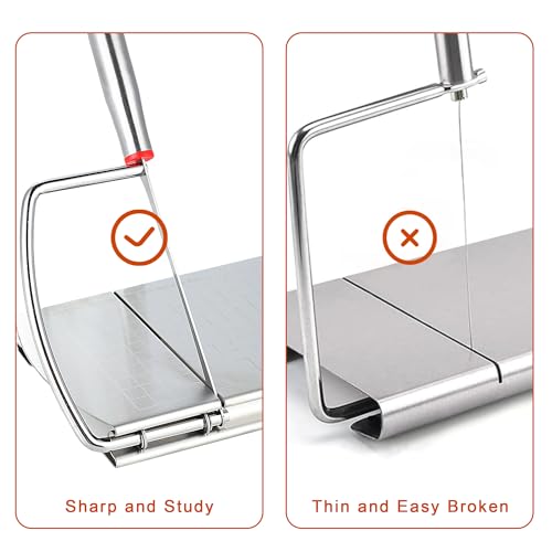 Cheese Slicer with 2 PCS Knife, Multipurpose Cheese Cutter Stainless Steel Cheese Slicers with 2 PCS Cheese Knives Set - size: Cheese Slicer with 2 Cheese Knives