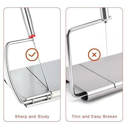 Cheese Slicer with 2 PCS Knife, Multipurpose Cheese Cutter Stainless Steel Cheese Slicers with 2 PCS Cheese Knives Set - size: Cheese Slicer with 2 Cheese Knives