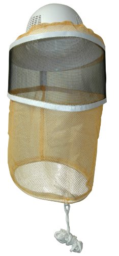 Mann Lake Stingless Binding Round Beekeeping Veil, Fine Mesh Head Cover for Hot Summer Weather, Breathable Veil for Bee Suit Protection, Comfort Fit for Farm and Backyard Work - style: String