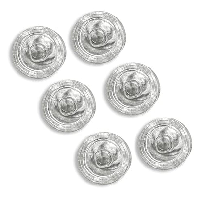 Trademark Innovations Glass Fermentation Pickling Jar Weights, Flower Grip Style (Set of 6) - style: Flower Grip