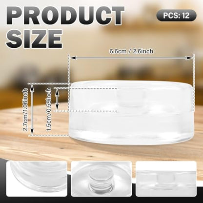 12Pcs Glass Fermentation Weights Kit for Beginners with Easy Grip Handle Transparent Pickle Glass Weights for Wide Mouth Mason Jars Pickles (Style 2) - color: Style 2