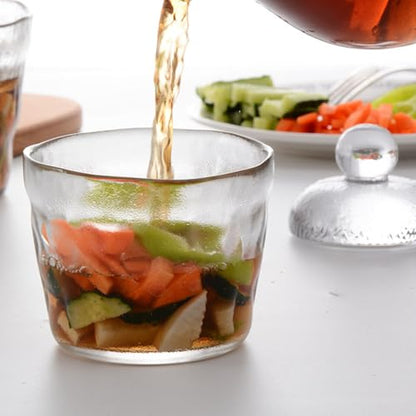 PRETYZOOM Small Glass Pickle Jar with Glass Weight - 650ml/21oz Tsukemono Maker with Heavy Duty Weight, Japanese One-Night Pickling Bowl Vegetable Fermentation for Sauerkraut, Kimchi