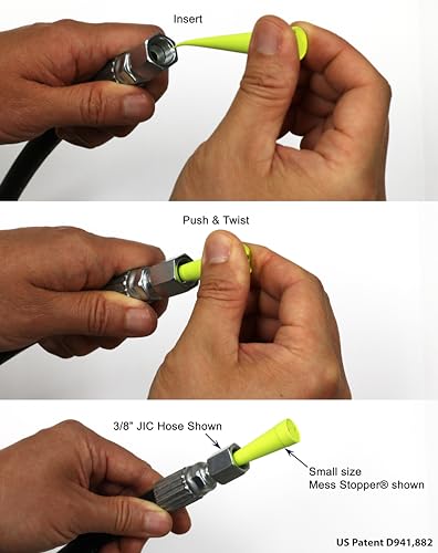 Universal Rubber Plugs and Caps for Hydraulic Oil Hoses and Fittings to Prevent Leaks During Service, 2 Large, 4 Medium, 12 Small Size - size: 2 Large, 4 Medium, 12 Small