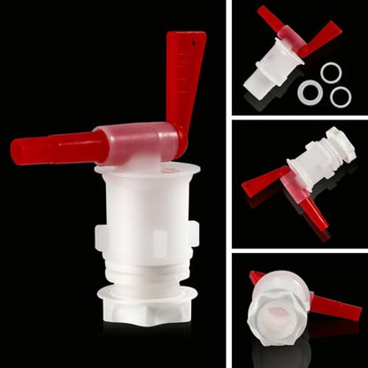 Bucket Spigot 5 Gallon Bucket Spigot, 2 Pack Plastic Bottling Bucket Spigot Fermenting Bucket Spigot for 5 Gallon Bucket Homebrew Wine Making Beer Fermentation Bucket Fermenter - size: 2 Pack