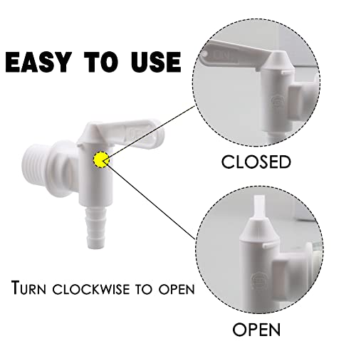 PERA 6 Pack Bottling Bucket Plastic Spigot, Replacement Spigot for Beer or Soda Homebrewing