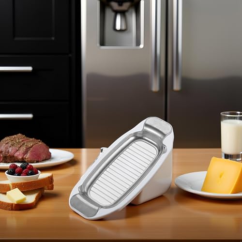 Silver Stainless Steel Butter Cutter Slicer, Butter Cutter Slicer, Food Grade Cheese Slicer, Versatile Cube Blade and Grater, Stainless Steel Wire Blade and Grater Cheese Tools
