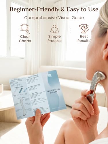 Rena Chris Stainless Steel Muscle Scraper Tool for Body Deep Tissue Massage | Muscle Relief Tool, Long-lasting, Smooth Surface, Easy to Rinse, Ergonomic Grip, Pouch Included & Travel-Friendly