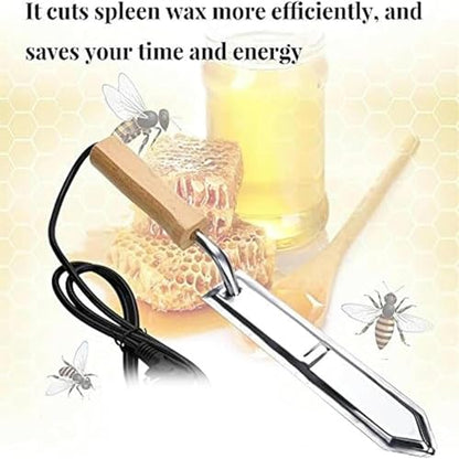 Electric Honey Uncapping Knife, Stainless Steel Honey Uncapping Scraper, Honey Wax Scraper, Easy to Clean, for Honey Beekeeping