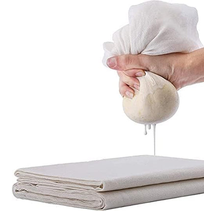 Grade 100 Cheese Cloth for Straining & Cooking; 78x44 Inch; 100% Unbleached Cotton Cheesecloth 24 Sq.Ft; Reusable, Butter Muslin Fabric, Ultra Fine Cooking - Nut Milk Strainer & Filter (2 Yard)